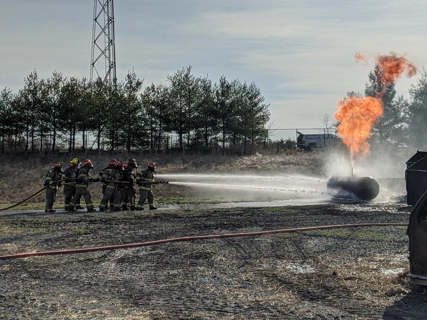 Volunteer Firefighter Recruits Demonstrate New Skills Arcola