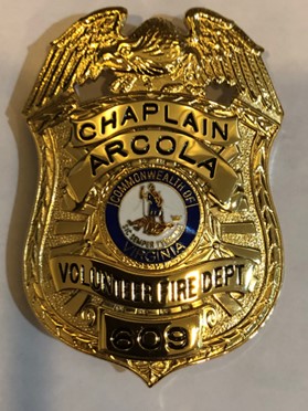 AVFD Chaplain Badge